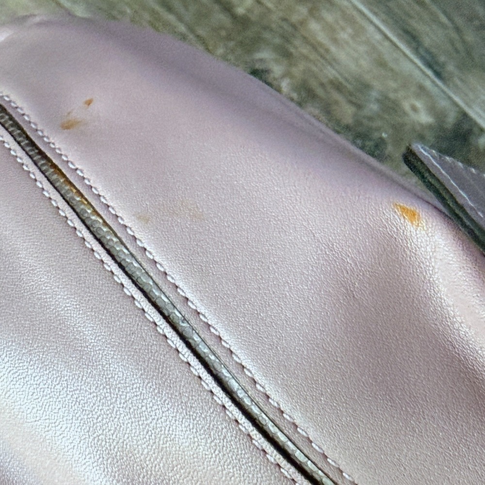 Coach VTG Kristin Spectator Croc Embossed Leather Flap Shoulder Bag 19310,Purple - Picture 6 of 9